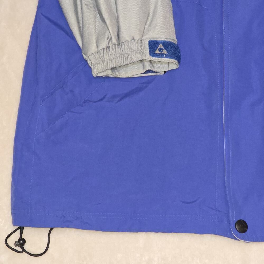 Vintage Gerry Ski Jacket Men’s Medium Blue Gray Hooded 90s Y2K Snowboarding Coat - Picture 3 of 16